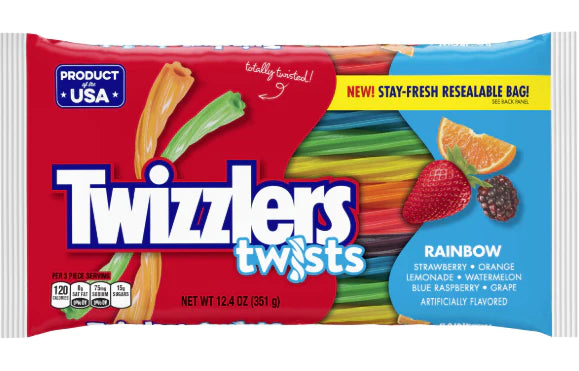 Twizzlers Rainbow Candy Straw 351g (USA)