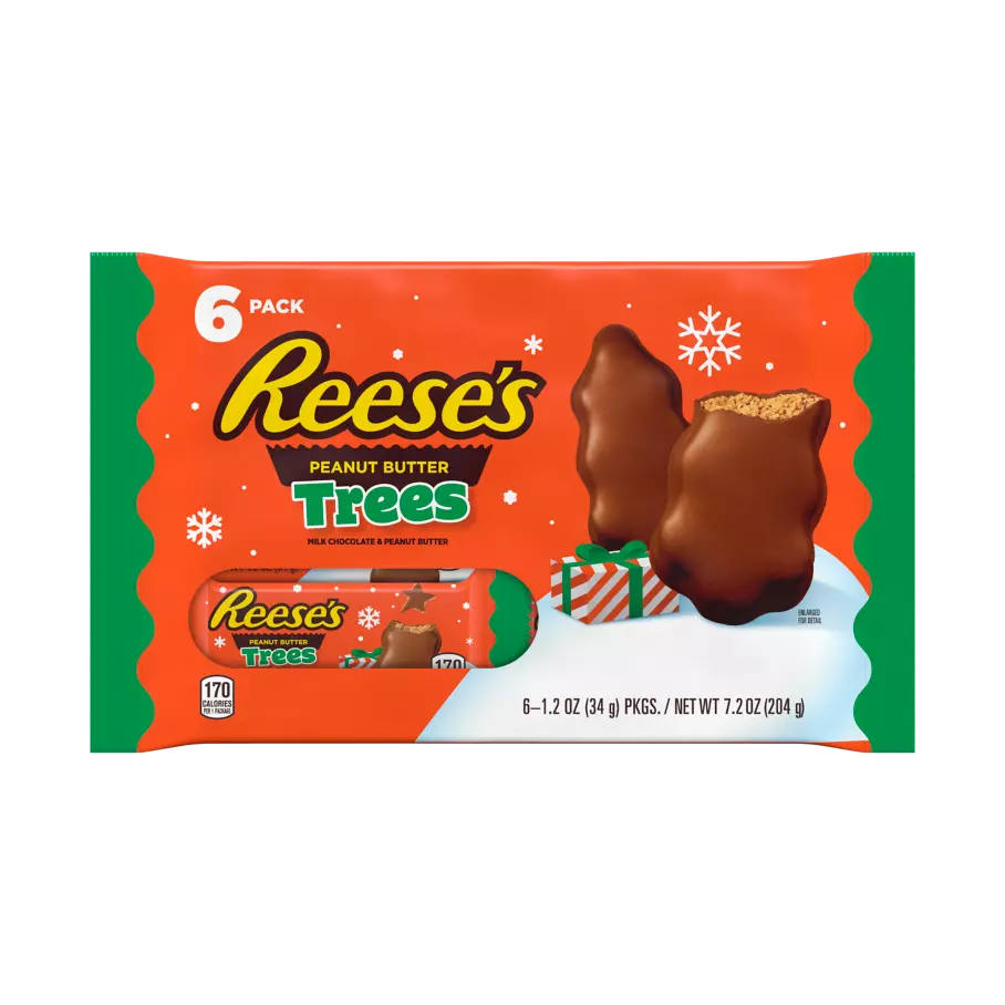 Reese's Peanut Butter Trees Snack Size Christmas 204g