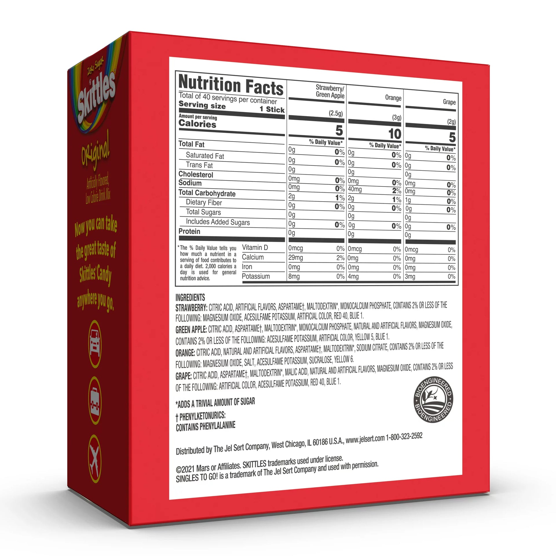 Skittles Drinks Mix Zero Sugar (USA)