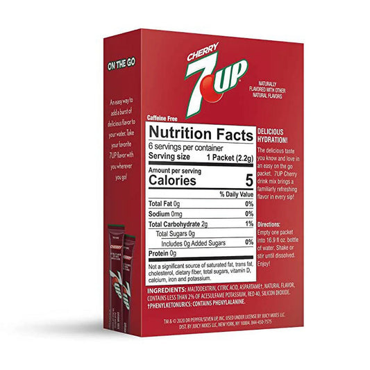 7up Cherry Zero Sugar Drinks Mix Single (USA)
