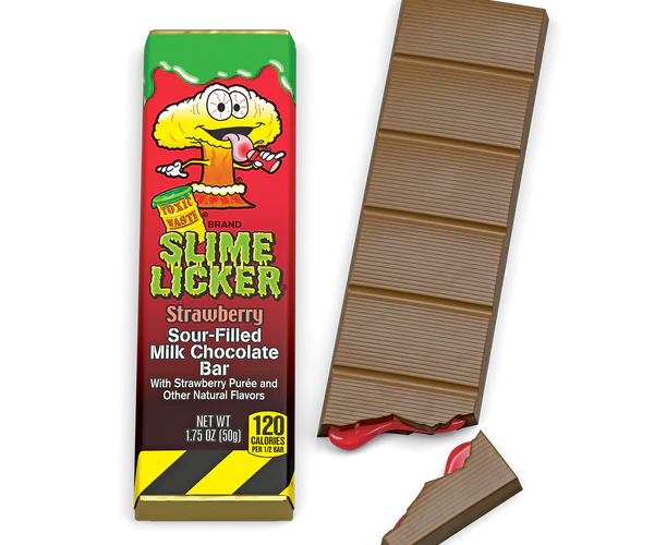 Toxic Waste Slime Licker Chocolate Bar Strawberry 50g (USA)