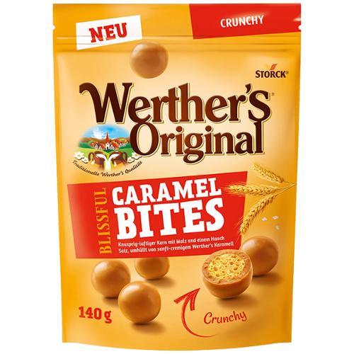 UK Werther's Original Caramel Bites Cookies 140g