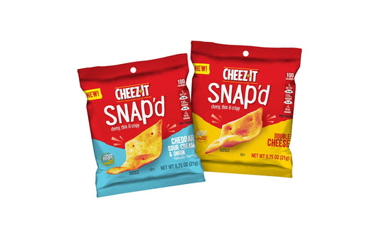 Cheez-IT Snap'd Double Cheese & Cheddar Sour Cream & Onion 21g Twin Pack (USA)