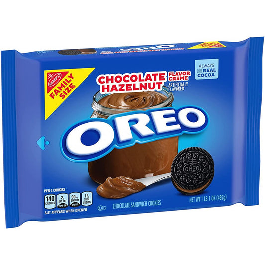 US Oreo Chocolate Hazelnut Flavour Family Size 482g