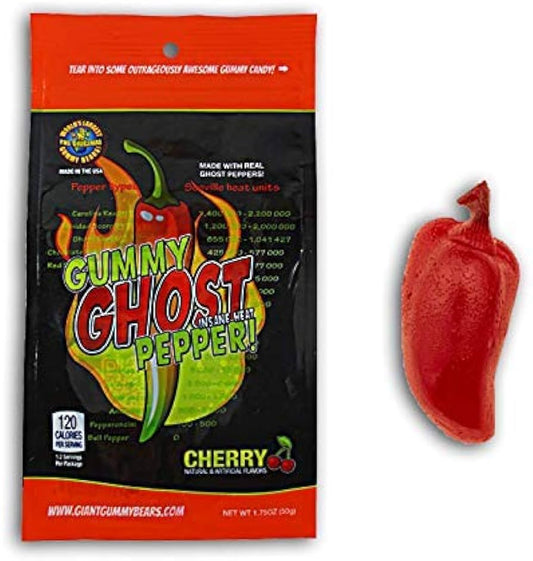 GGB of Raleigh Ghost Pepper Insane Heat Gummy Candy