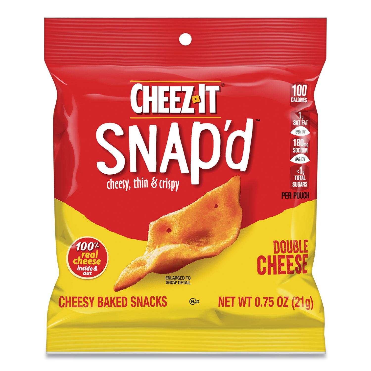 Cheez-IT Snap'd Double Cheese & Cheddar Sour Cream & Onion 21g Twin Pack (USA)