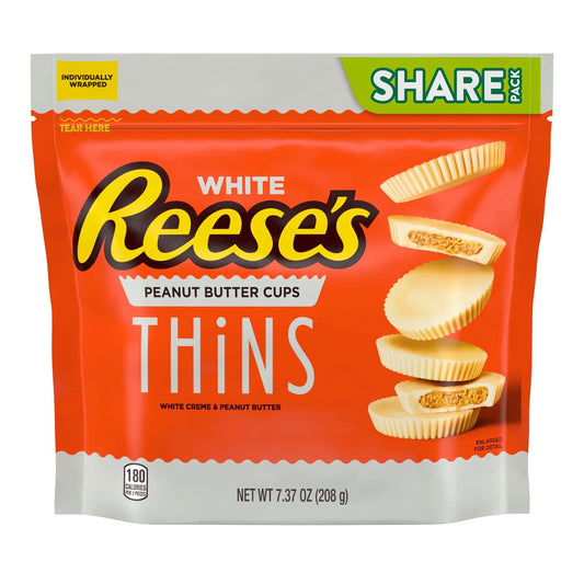 US Reese's White Thins Cups Share Pack 208g