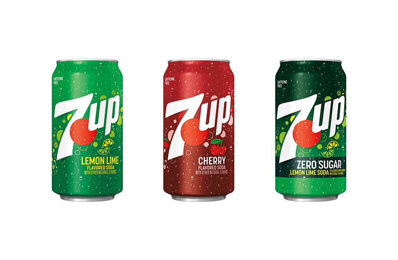 USA 7up Soda 355ml Collection