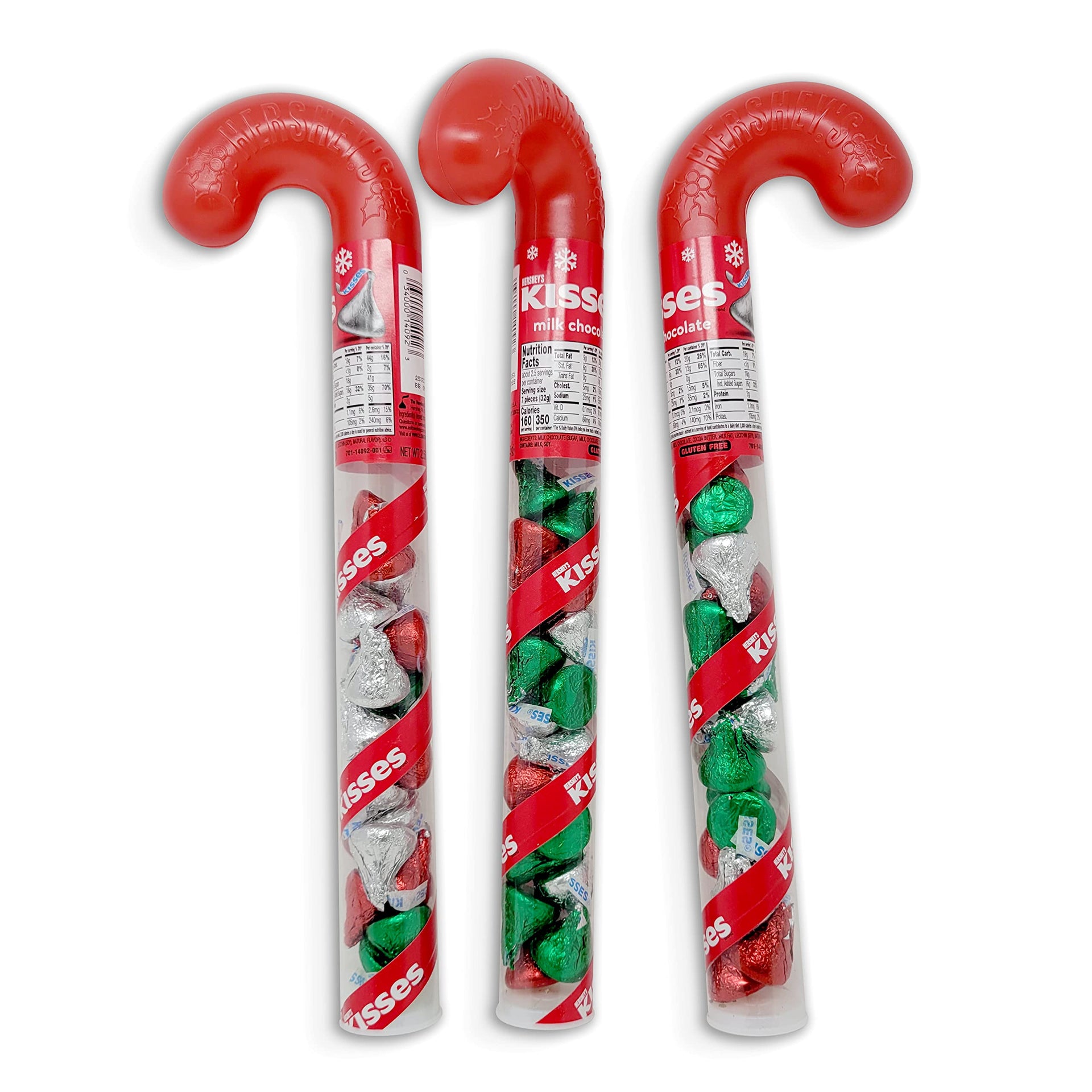 Hershey's Kisses Filled Cane Christmas