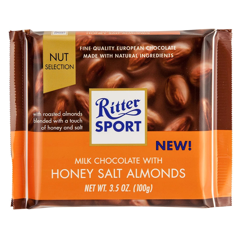 Ritter Sport Nut Selection Honey Salted Almonds 100g (USA)
