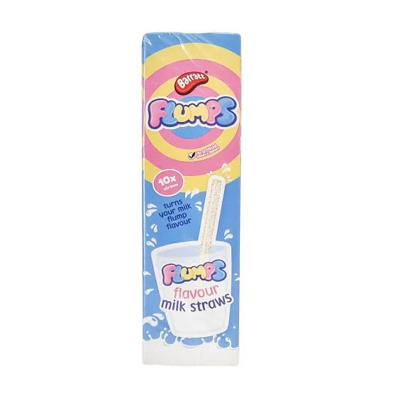 UK Barratt Milk Straws Flumps Flavour 10 Pack BB July 2025