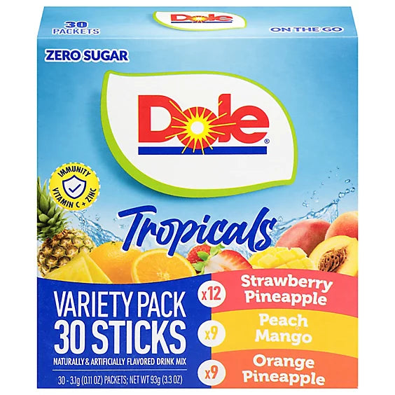 USA Watertok Dole Tropicals 3 Flavour Sugar Free