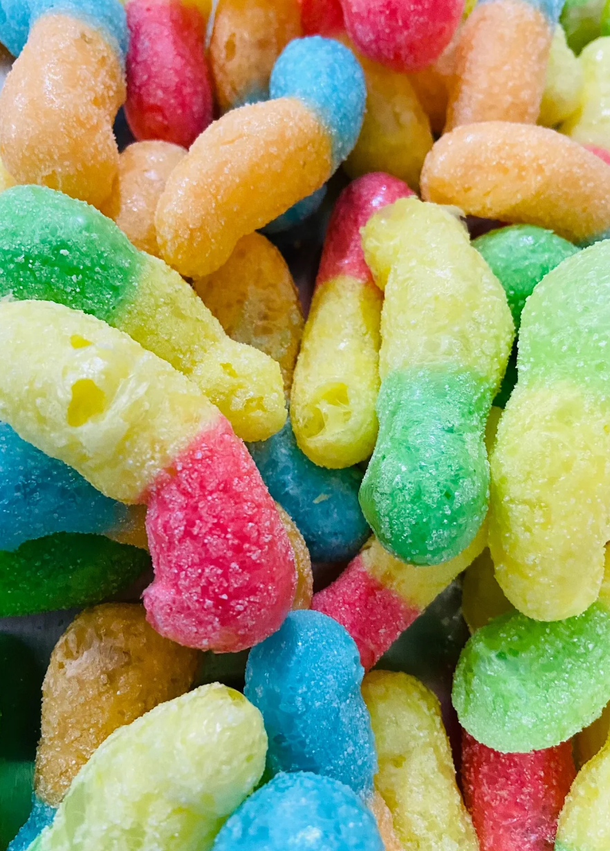 Freeze Dried Sour Worms