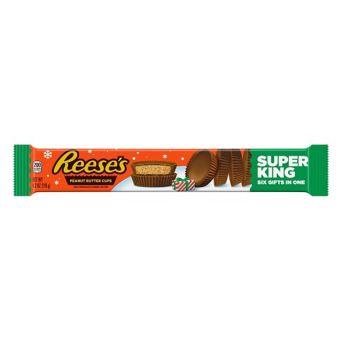 Reese's 6 Peanut Butter Cups Super King Size Christmas 119g