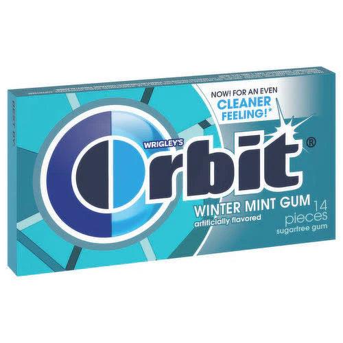 USA Orbit Winter Mint Gum Past BB Jan 2025