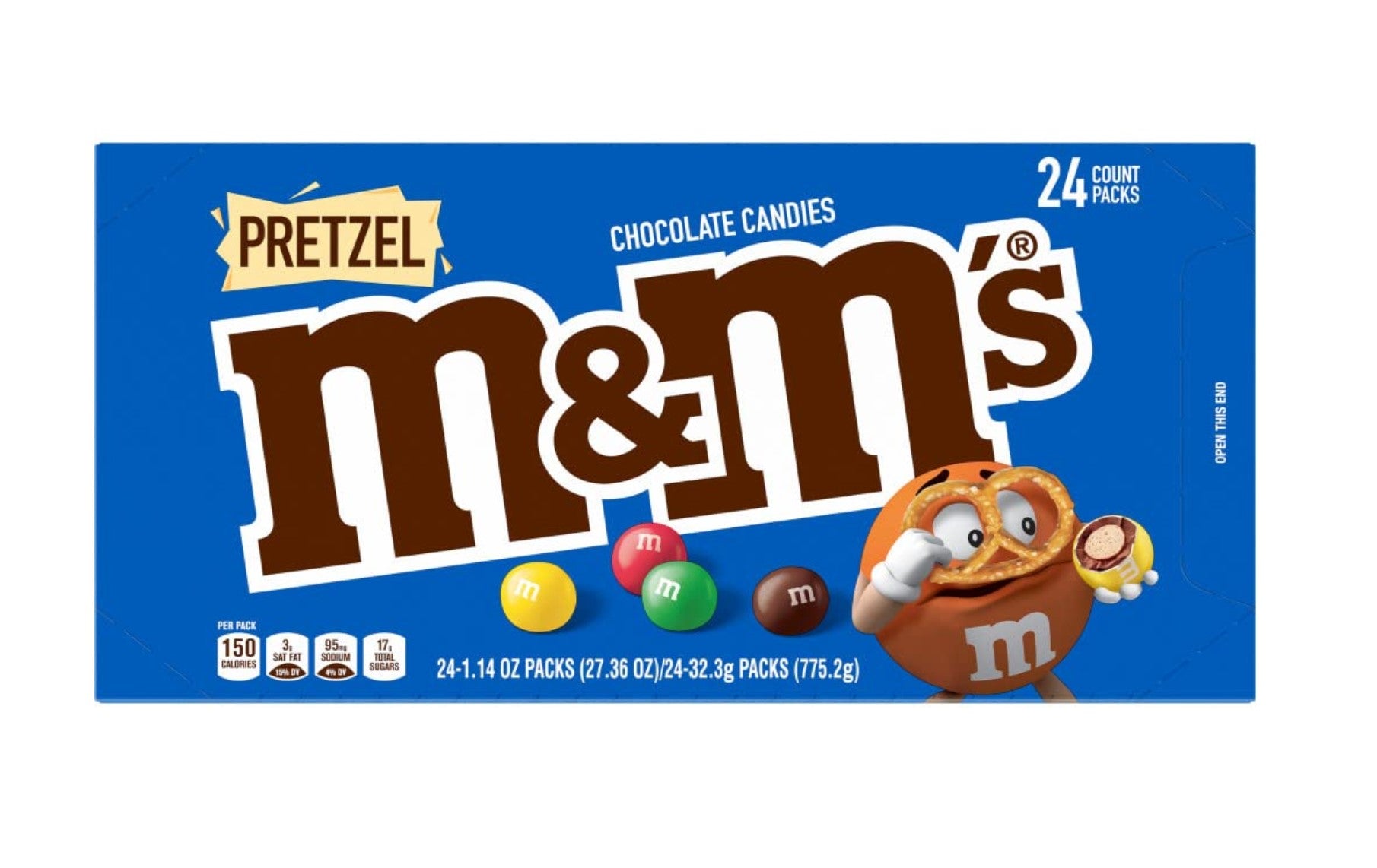 M&M'S Pretzel Milk Chocolate Candy Full Size 1.14 (USA)