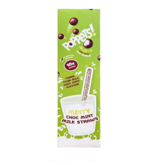 UK Poppets Minty Milk Choc Straws BB Aug 2025