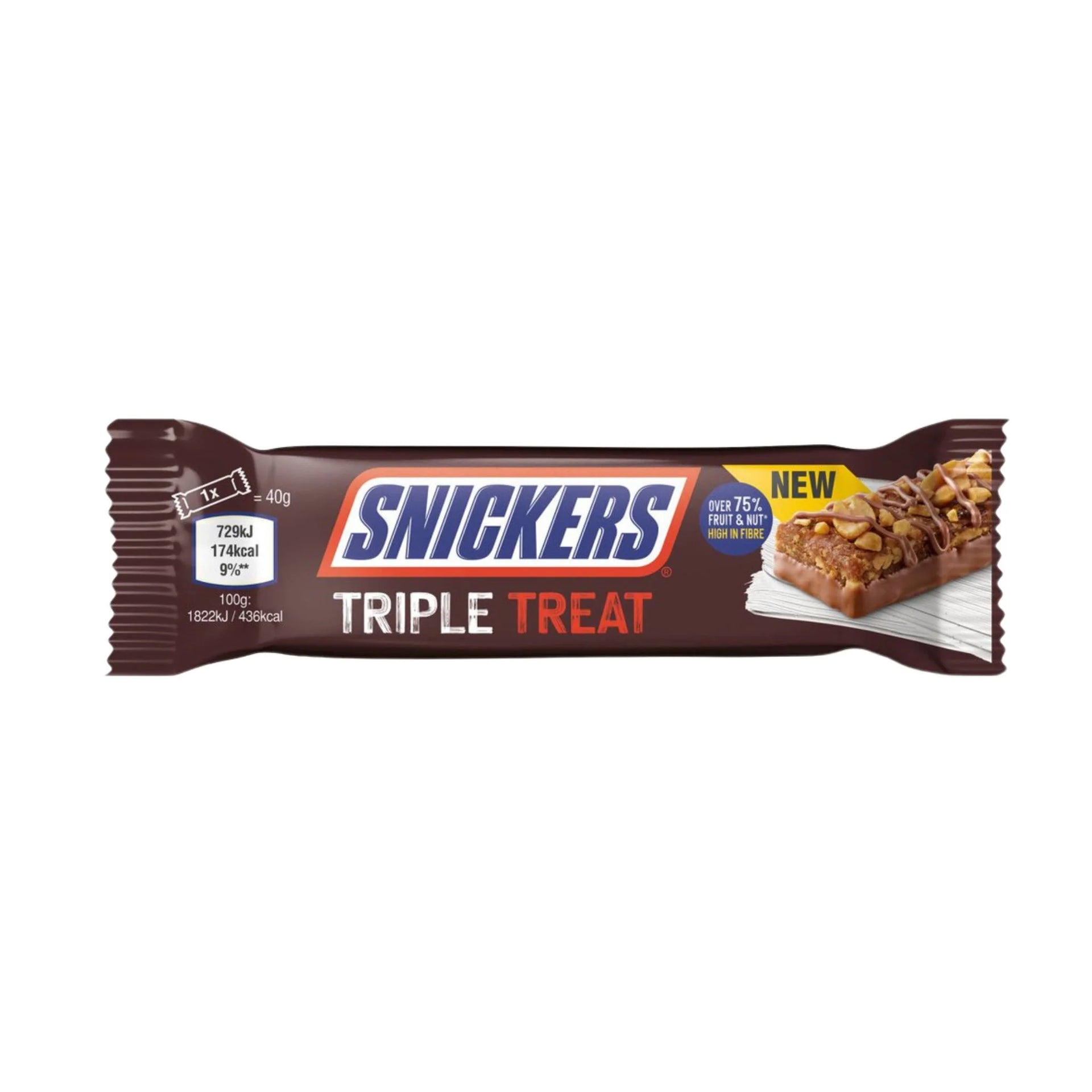 Snickers Triple Treat Bar 4 Pack (UK)