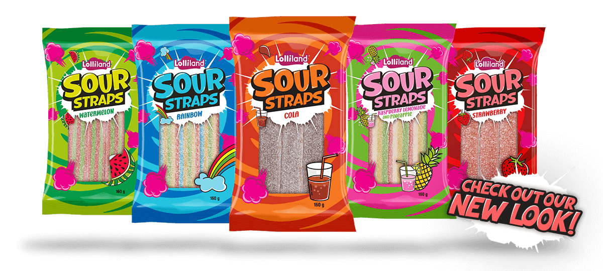 Lolliland Sour Straps 160g Collection