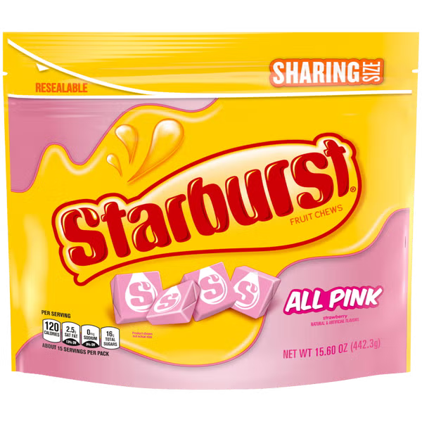 USA Starburst All Pink Chews 442g
