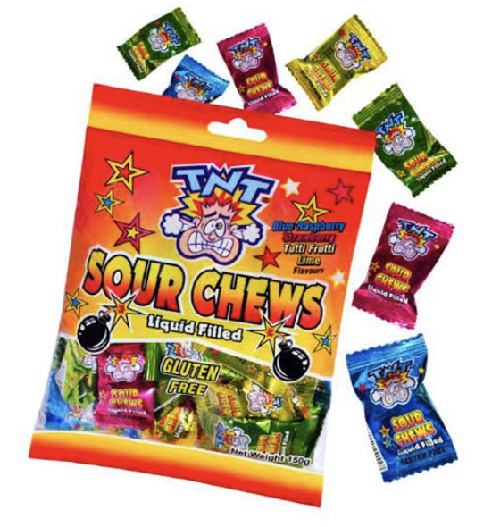 TnT Sour Chew Liquid Filled 150g
