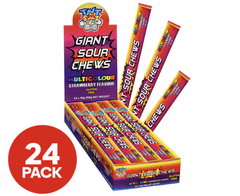 TnT Giant Sour Chews Multicolor Strawberry