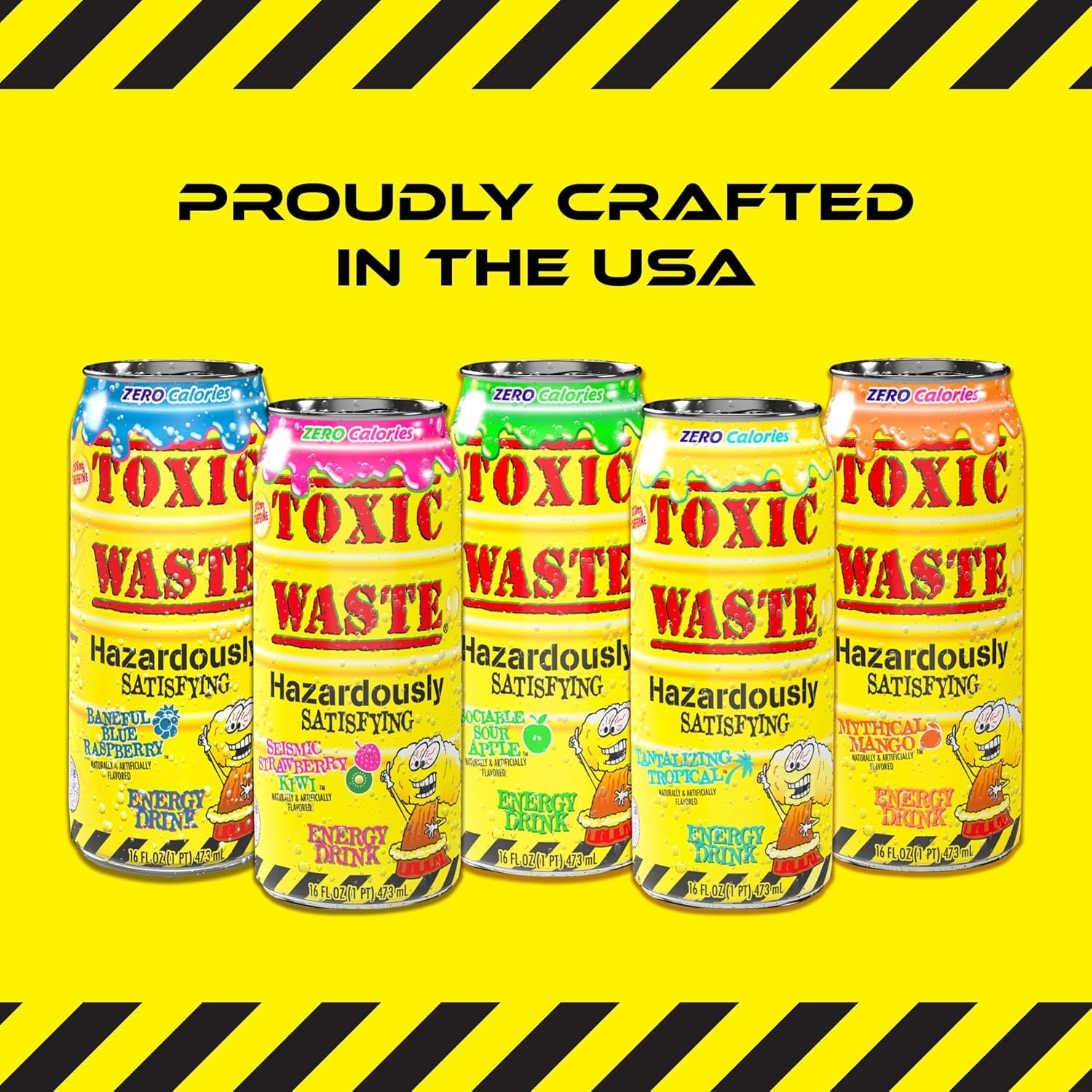 USA Toxic Waste Energy Drinks Collection 473ml
