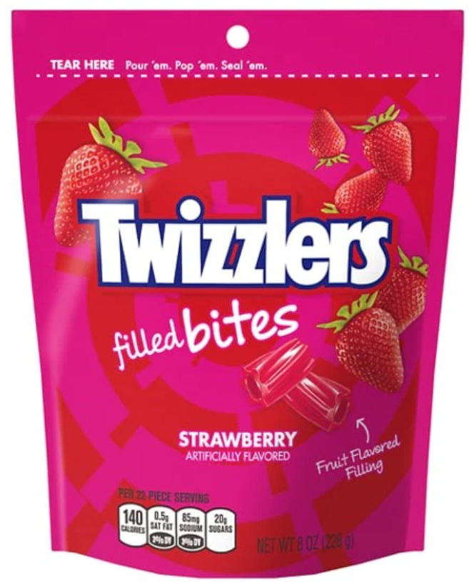 Twizzler Starwberry Filled Bites
