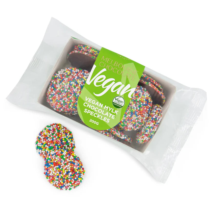 Vegan Mylk Chocolate Speckles 200g