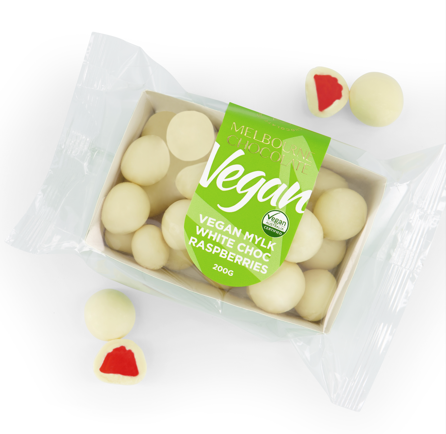 Vegan White Chocolate Raspberry Jelly 200g