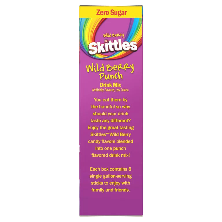 Skittles Wild Berry Punch Zero Sugar Drinks Mix (USA)