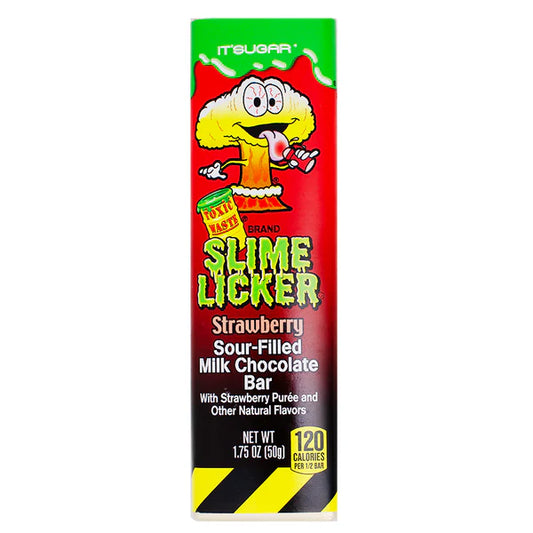 Toxic Waste Slime Licker Chocolate Bar Strawberry 50g (USA)
