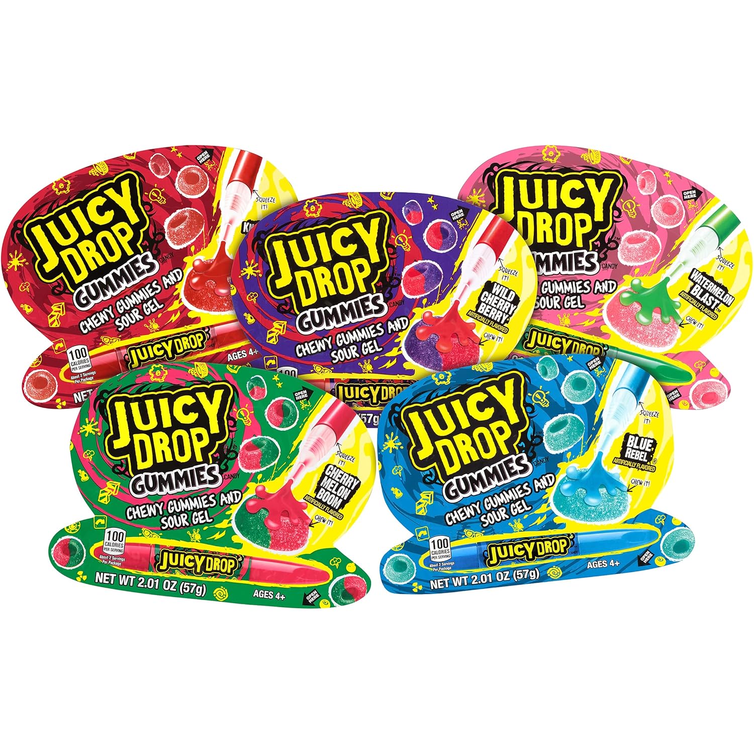 USA Juicy Drop Collection by Bazooka Candy
