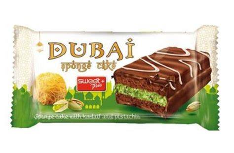 Imported Dubai Sponge Cake With Pistachio & Kadaifi