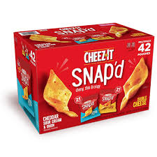 Cheez-IT Snap'd Double Cheese & Cheddar Sour Cream & Onion 21g Twin Pack (USA)