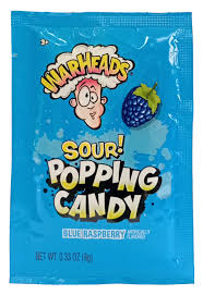 Warheads Popping Candy Blue Raspberry 9g (USA)