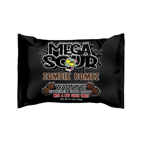 Mega Sour Zombie Bombs Hot Chilli 104g