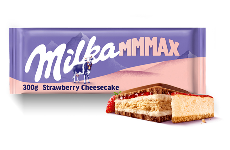 UK Milka Strawberry Cheesecake 300g