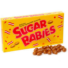 Milk coated sugar babies theatre box