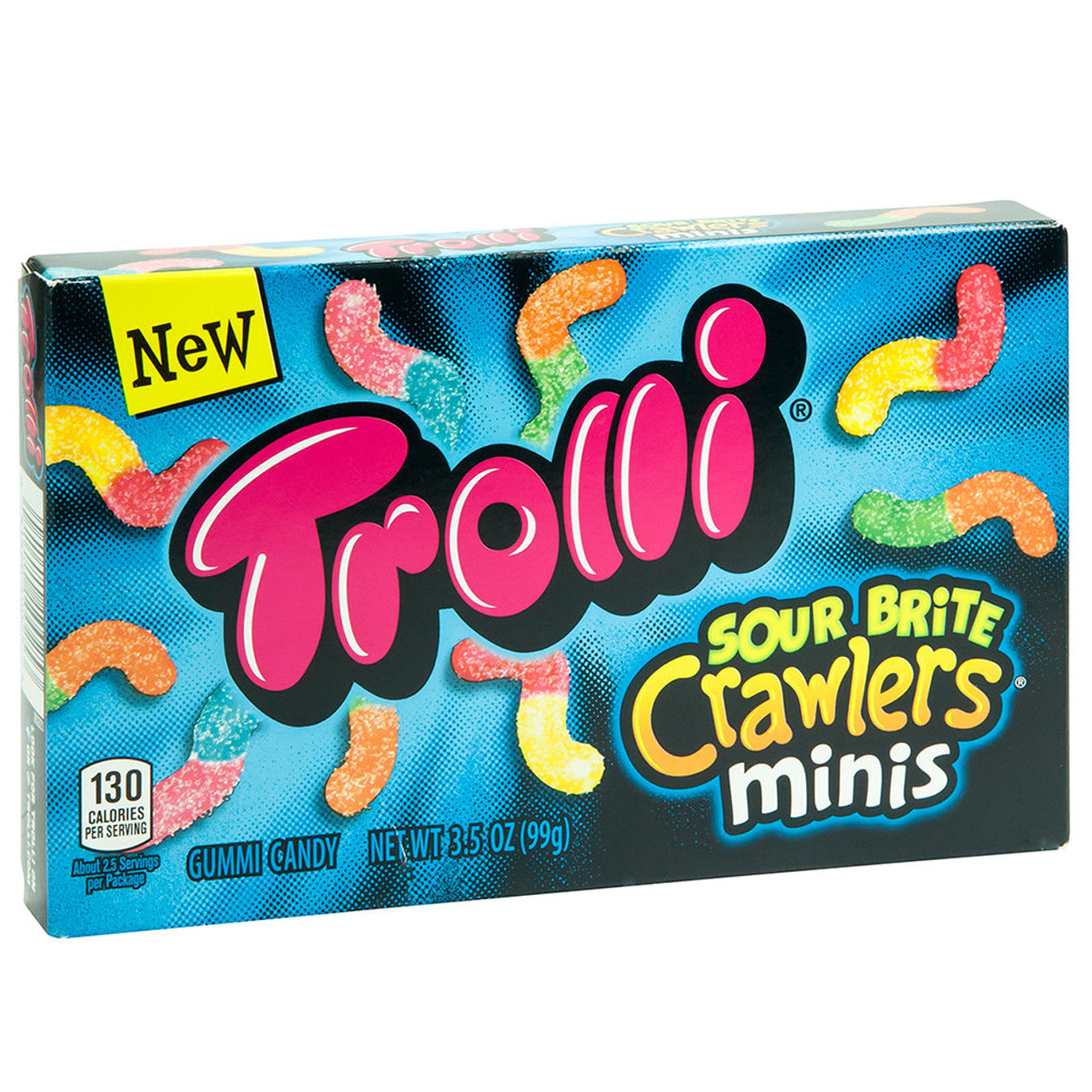 Trolli Sour Brite Crawler Minis Theatre Box 99g BB July 2024
