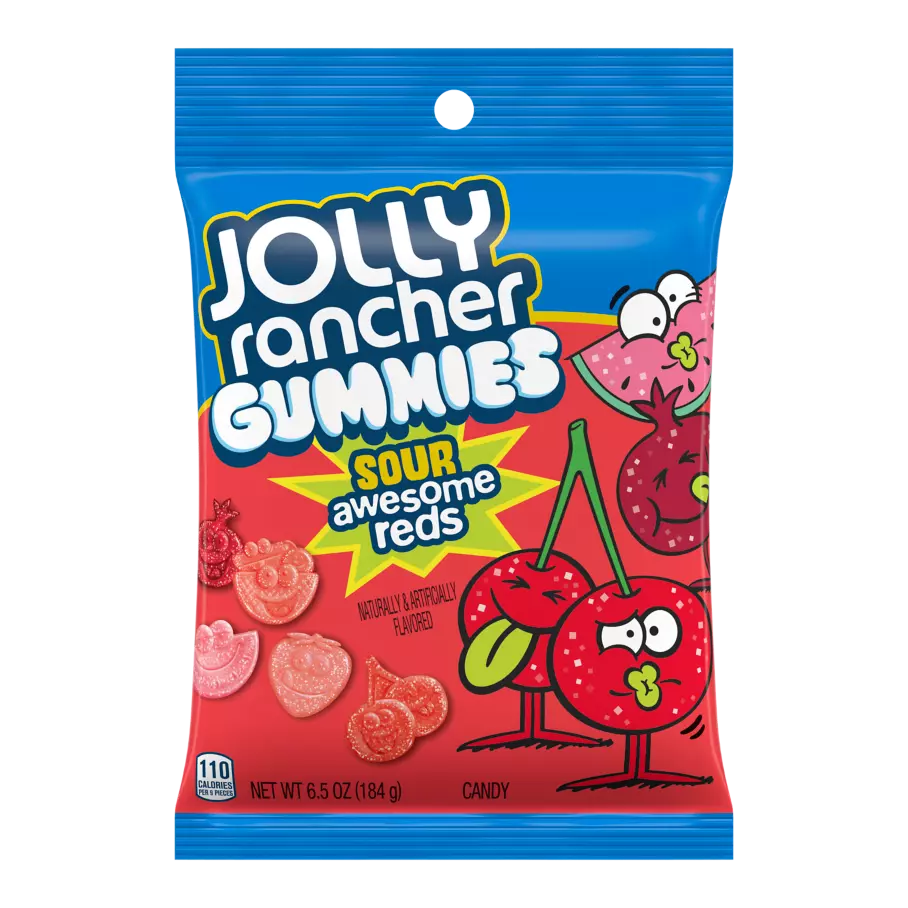Jolly Rancher Gummies Sour Awesome Reds 184g (USA)