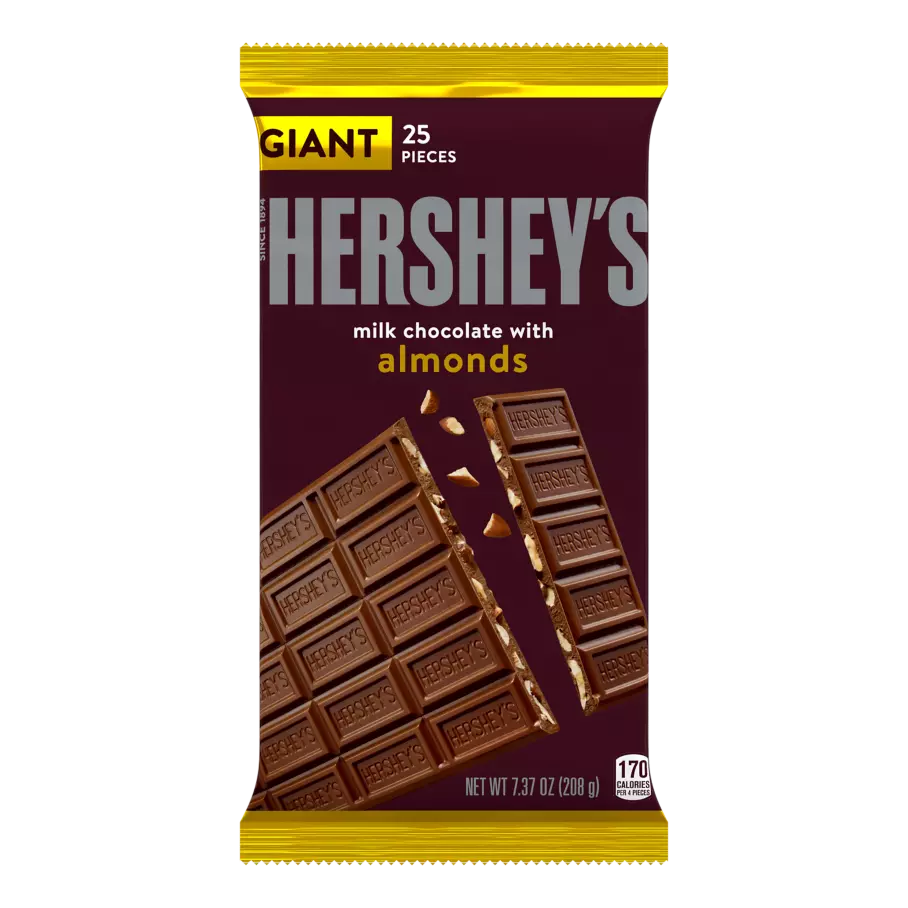 Hershey's Milk Chocolate With Almond Giant Bar