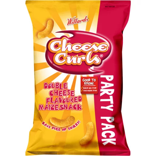 South African Williards Cheese Curls 150g