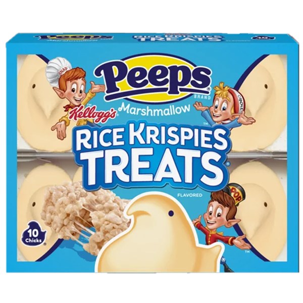 PEEPS RICE KRISPIES TREATS CHICKS 10 PACK (USA)