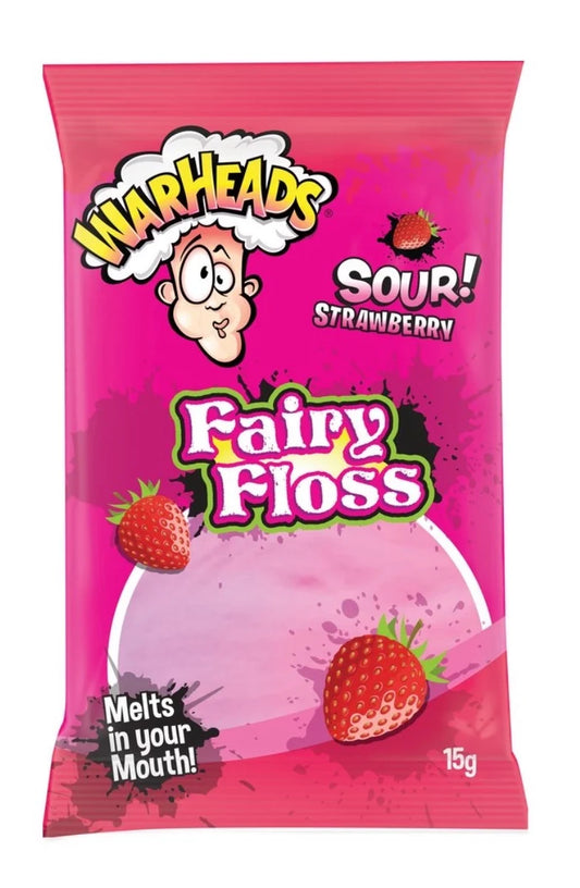 Warheads Sour Strawberry Fairy Floss