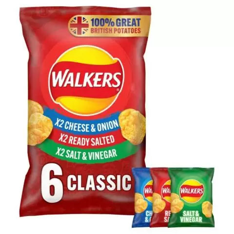 Walkers Classic Variety (6 x 25g) 150g (UK)