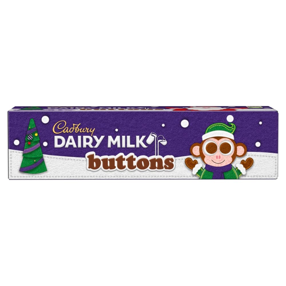 UK Cadbury Dairy Milk Buttons Chocolate Tube 72g