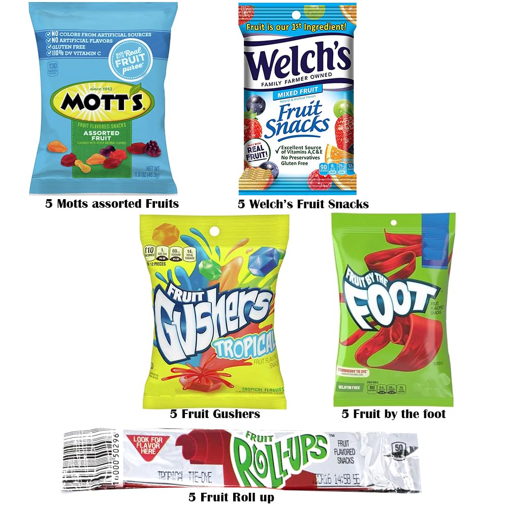 Gusher Tropical, Gusher Variety Pack & Motts Assorted Fruit