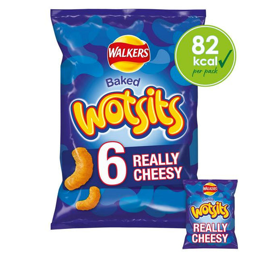 Walkers Wotsits Really Cheesy Multipack Snacks (6x16.5g) 99g (UK)
