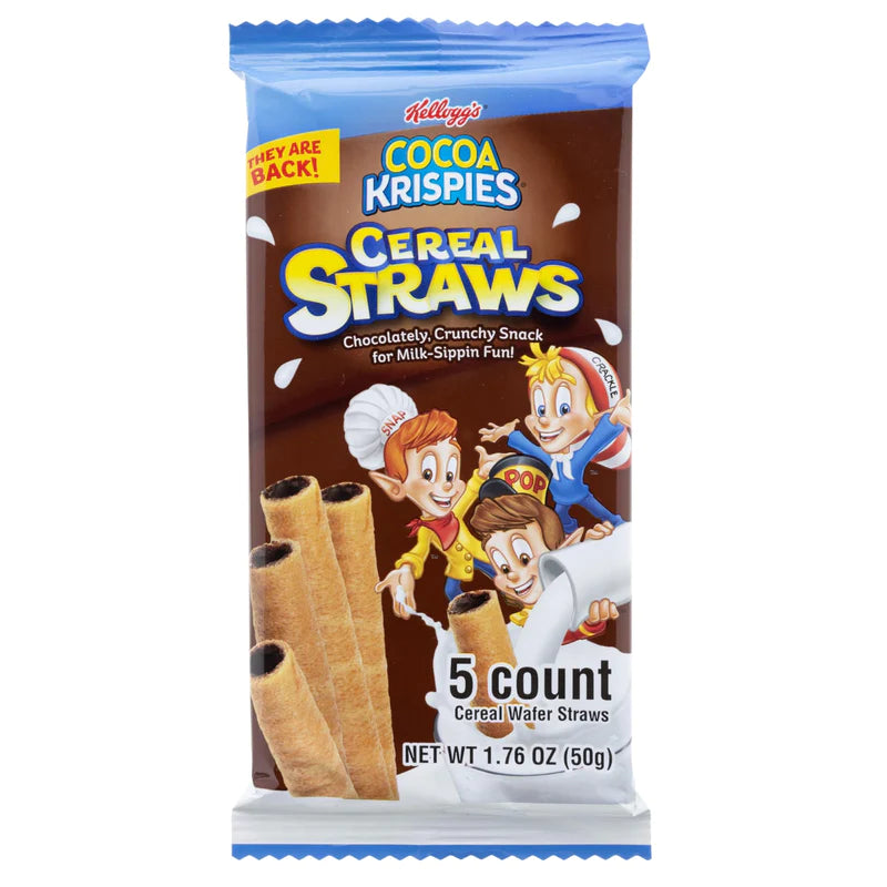 Cocoa Krispies Cereal Straws 5 pack
